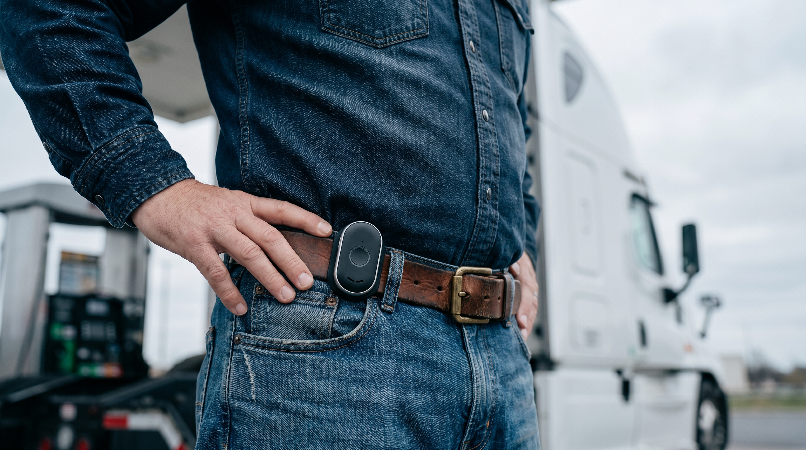 Numera dealer presenting a Libris medical alert device